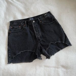 Abercrombie High Rise 4” Denim Shorts